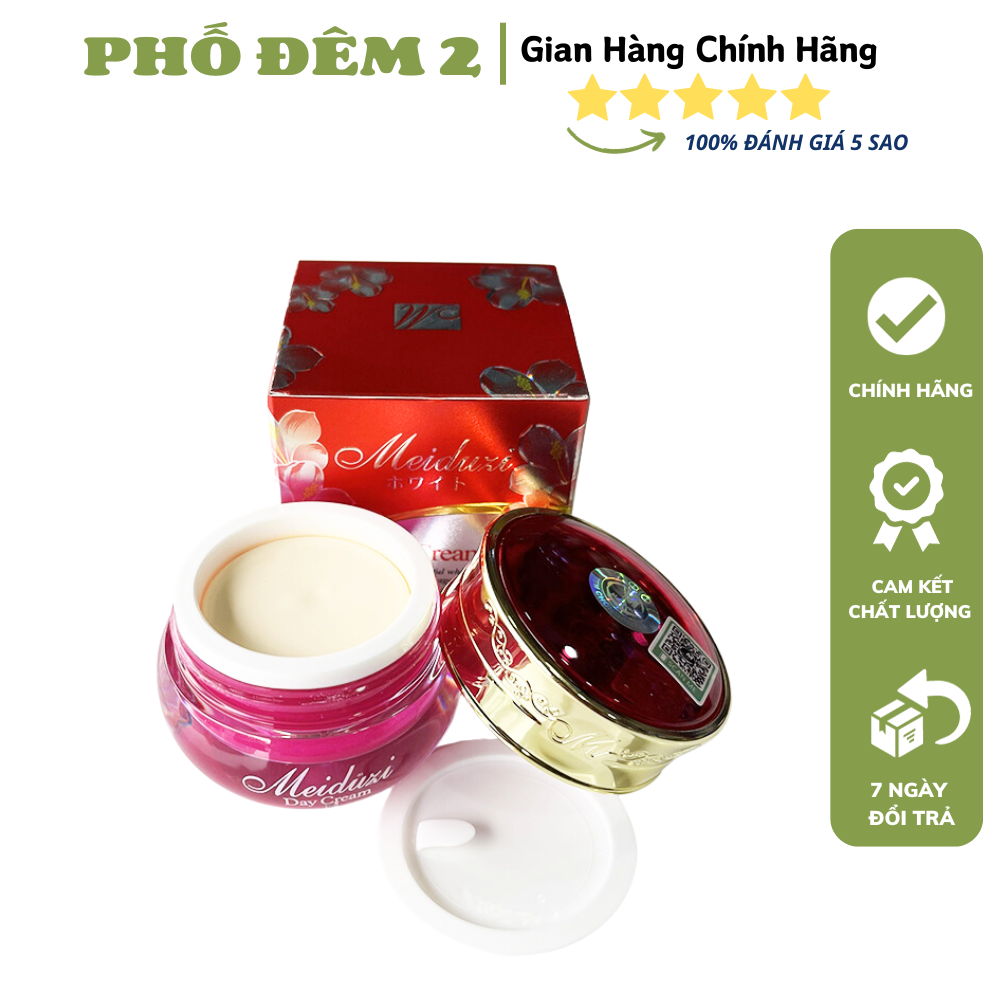 [HCM]Kem Dưỡng Trắng (MÀU ĐỎ) Tri Nám Ban Ngày Meiduzi Hộp 20g