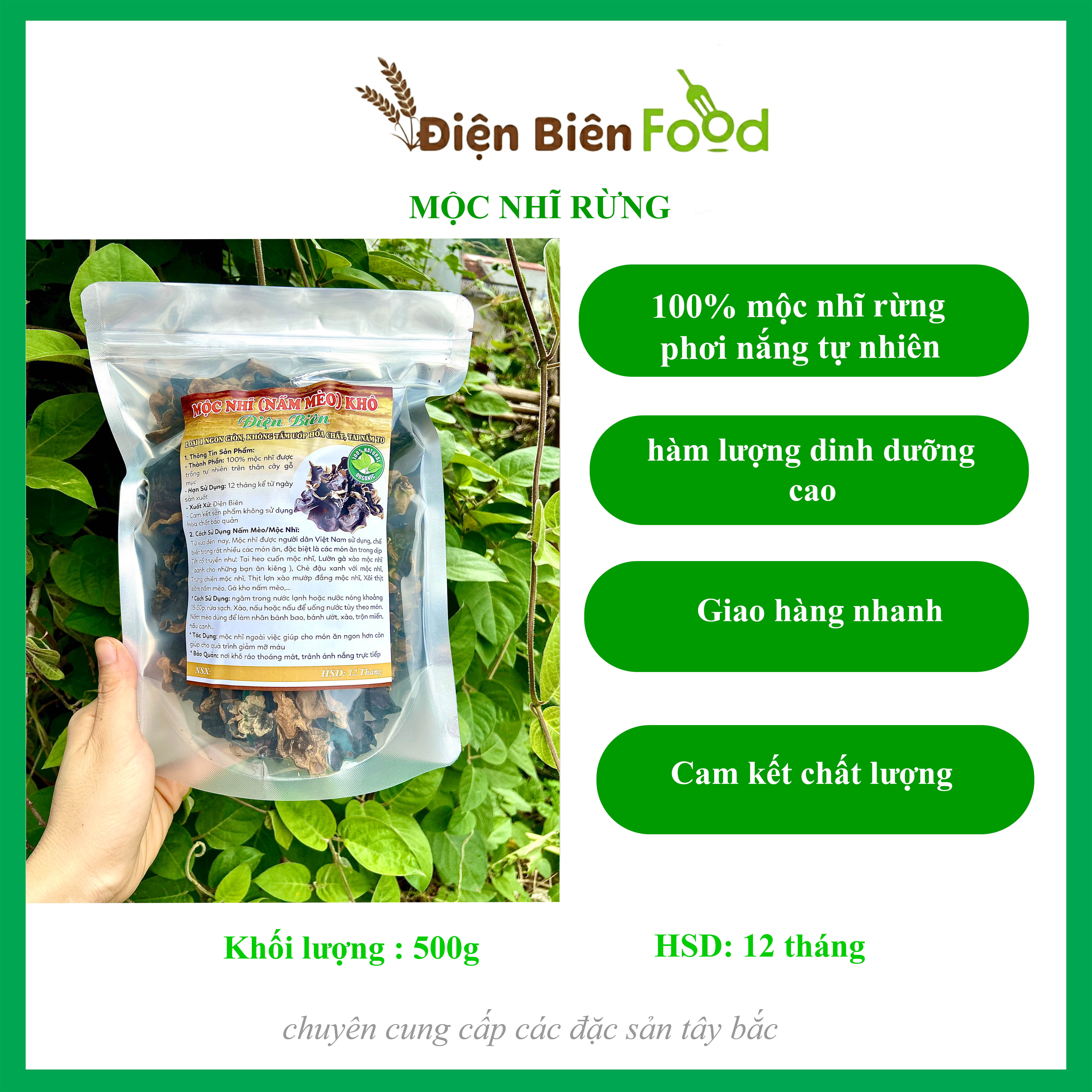 Mộc nhĩ rừng điện biên