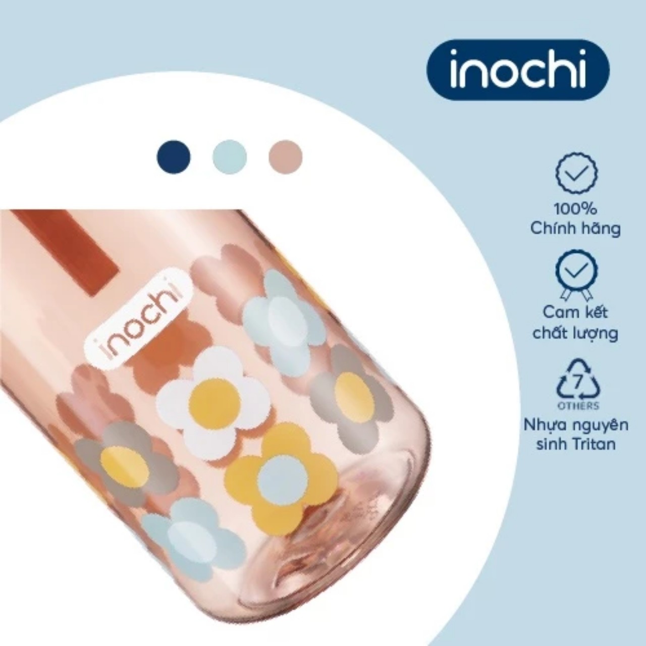 [Mega] Bình nước Kita Fami inochi Size (350/500/700ml) (Nhiều màu) [inochi.store]