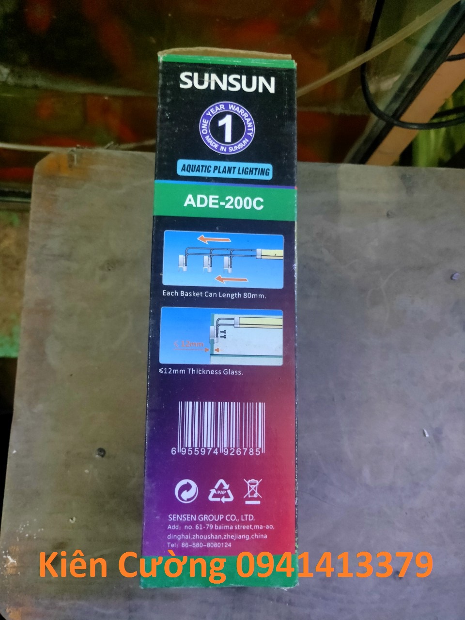 ĐÈN LED SUNSUN ADE-200C cho bể cá cảnh