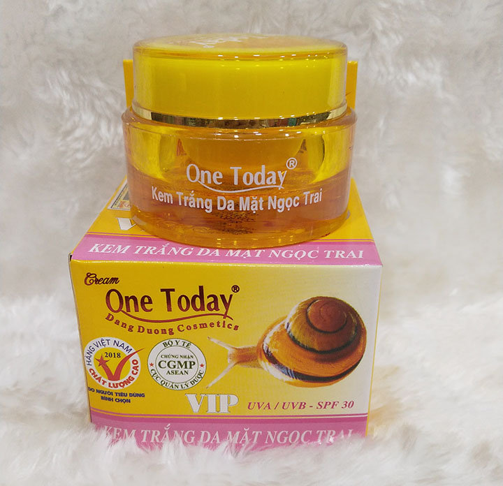 Kem trắng da mặt ngọc trai ốc sên One Today 20g
