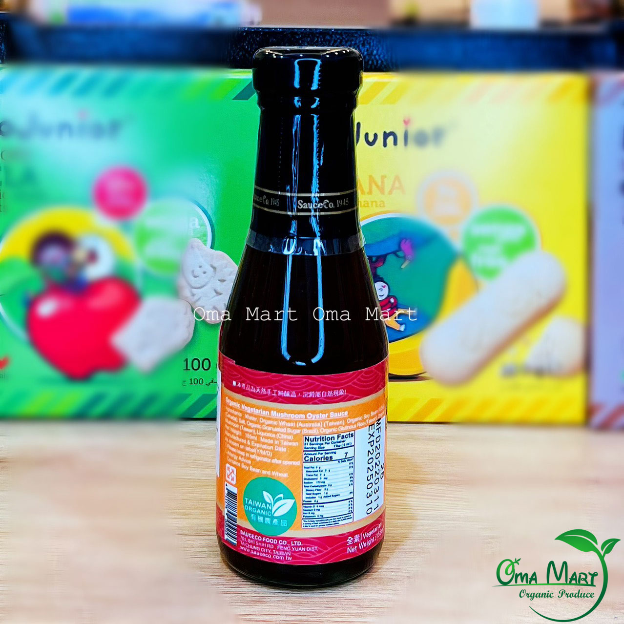 Dầu hào nấm chay hữu cơ Sauceco 155ml