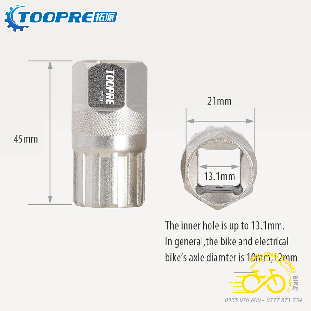 Cảo líp vặn líp thả xe đạp TOOPRE TP-211