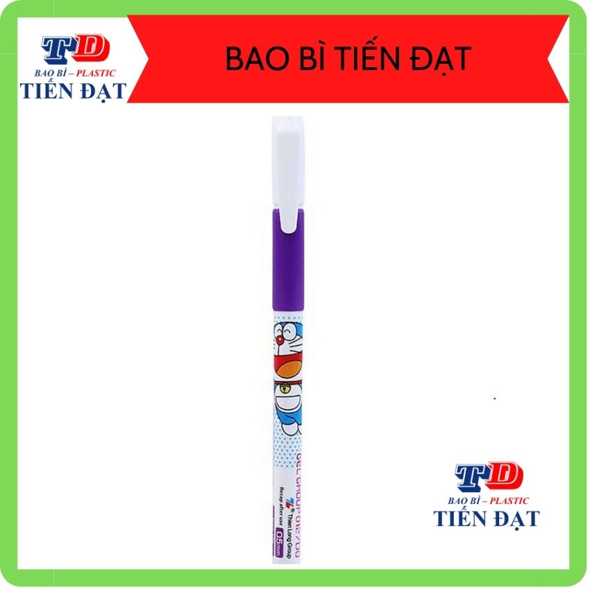 Combo 10 Cây Bút Mực Nước Thiên Long Doraemon Nét 0.5Mm Màu Tím