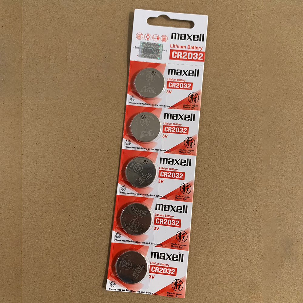 Combo 5 viên pin Cr2032, pin Cmos Maxell lithium 3V