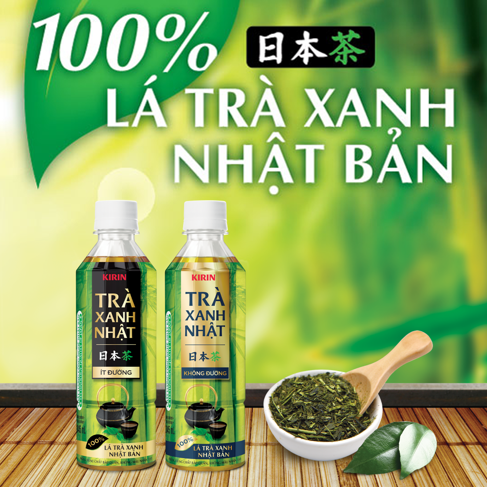 [Duy nhất 25.02 - 28.02]  [Giao hàng Hồ Chí Minh] 1 Thùng - Trà Xanh Nhật KIRIN Ít Đường 345ml