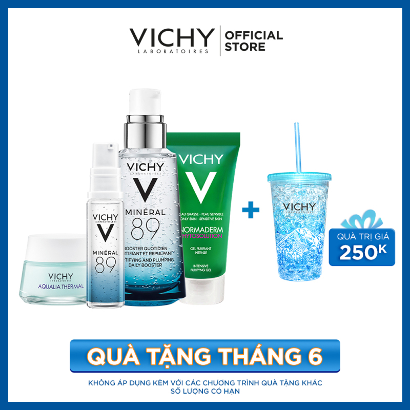 Bộ dưỡng Chất (Serum) Khoáng núi lửa cô đặc Vichy Mineral 89 Giúp Da Sáng Mịn Và Căng Mượt giá rẻ