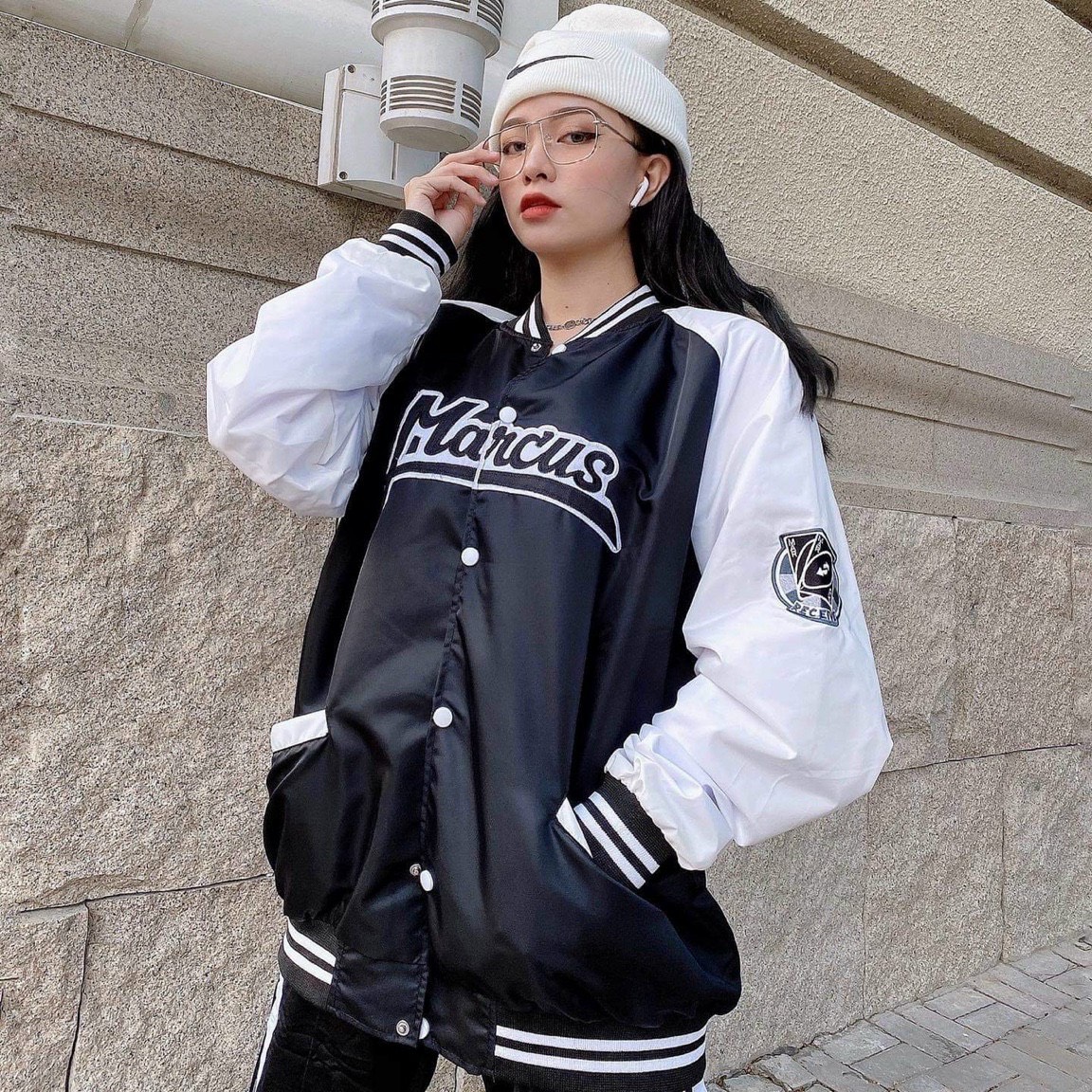 [Hoàn Tiền 15%] Áo Khoác dù BOMBER Jacket Marcus Unisex Nam Nữ Chất Dày Dặn