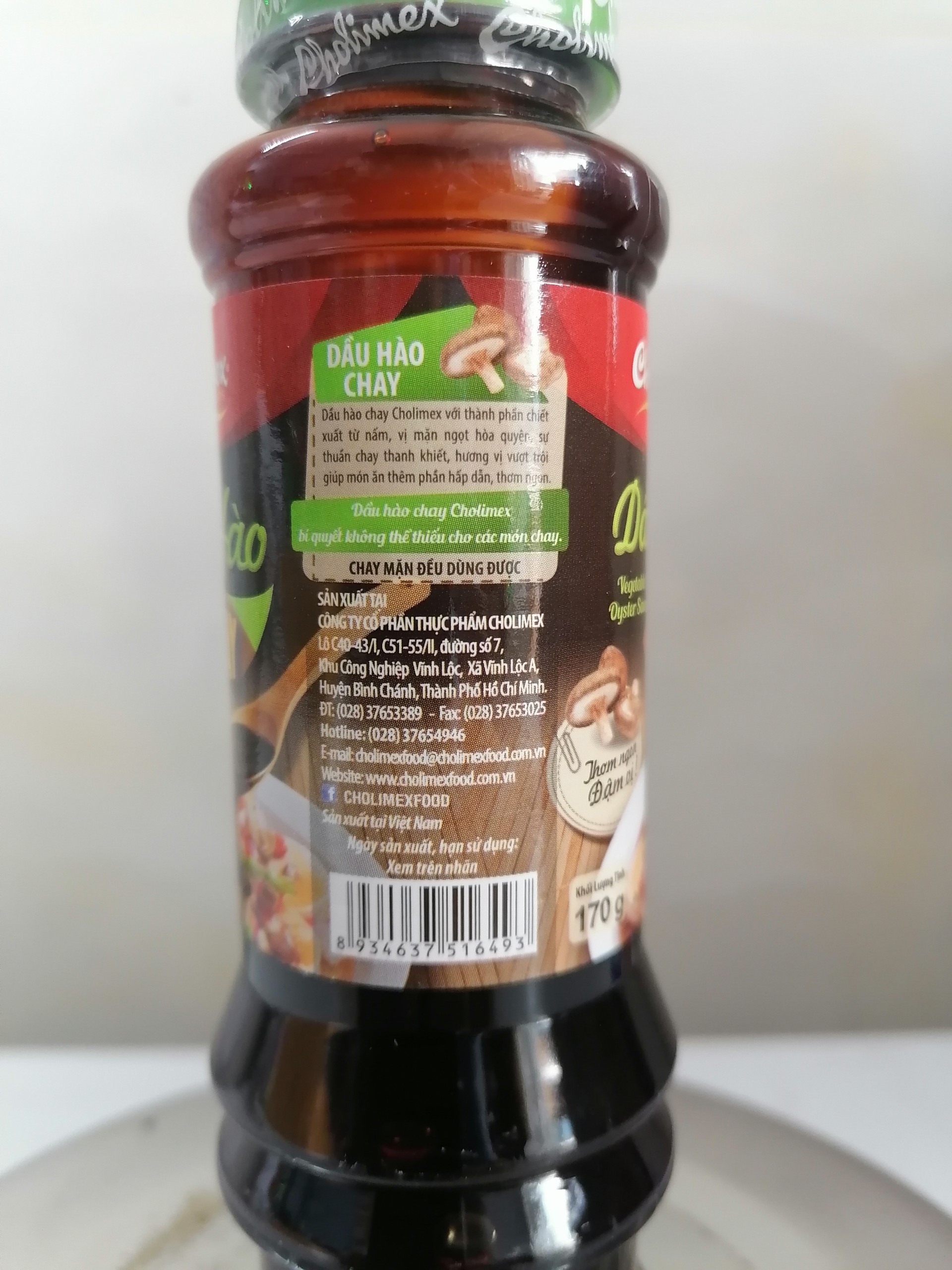 [Chai mini 170g – Nắp Xanh] DẦU HÀO CHAY [VN] CHOLIMEX Vegan Oyster Sauce (alc-hk)