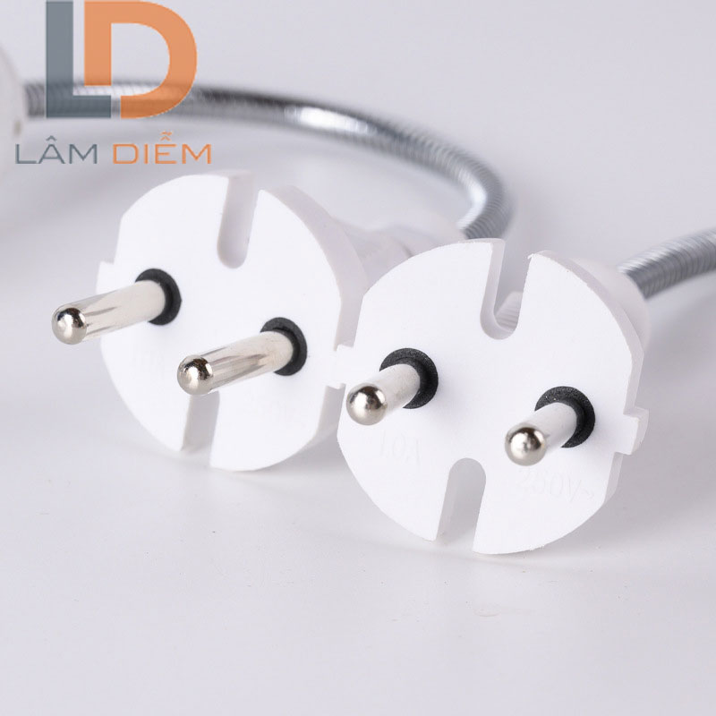 chuôi đèn lò xo có công tắc e27 xoay 360 độ