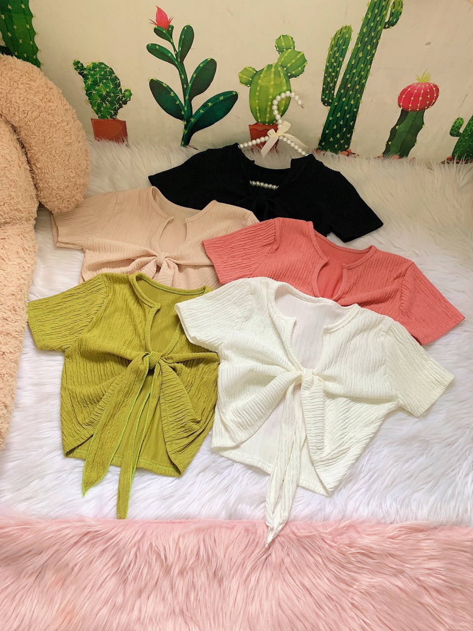 ÁO THUN CROPTOP THUN BORIP NHIỀU MÀU