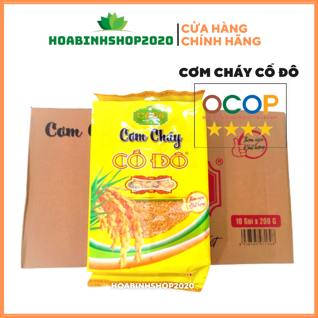 [BÁN SỈ] Cơm cháy Cố Đô 200g - Đặc sản Ninh Bình, ròn tan ngon