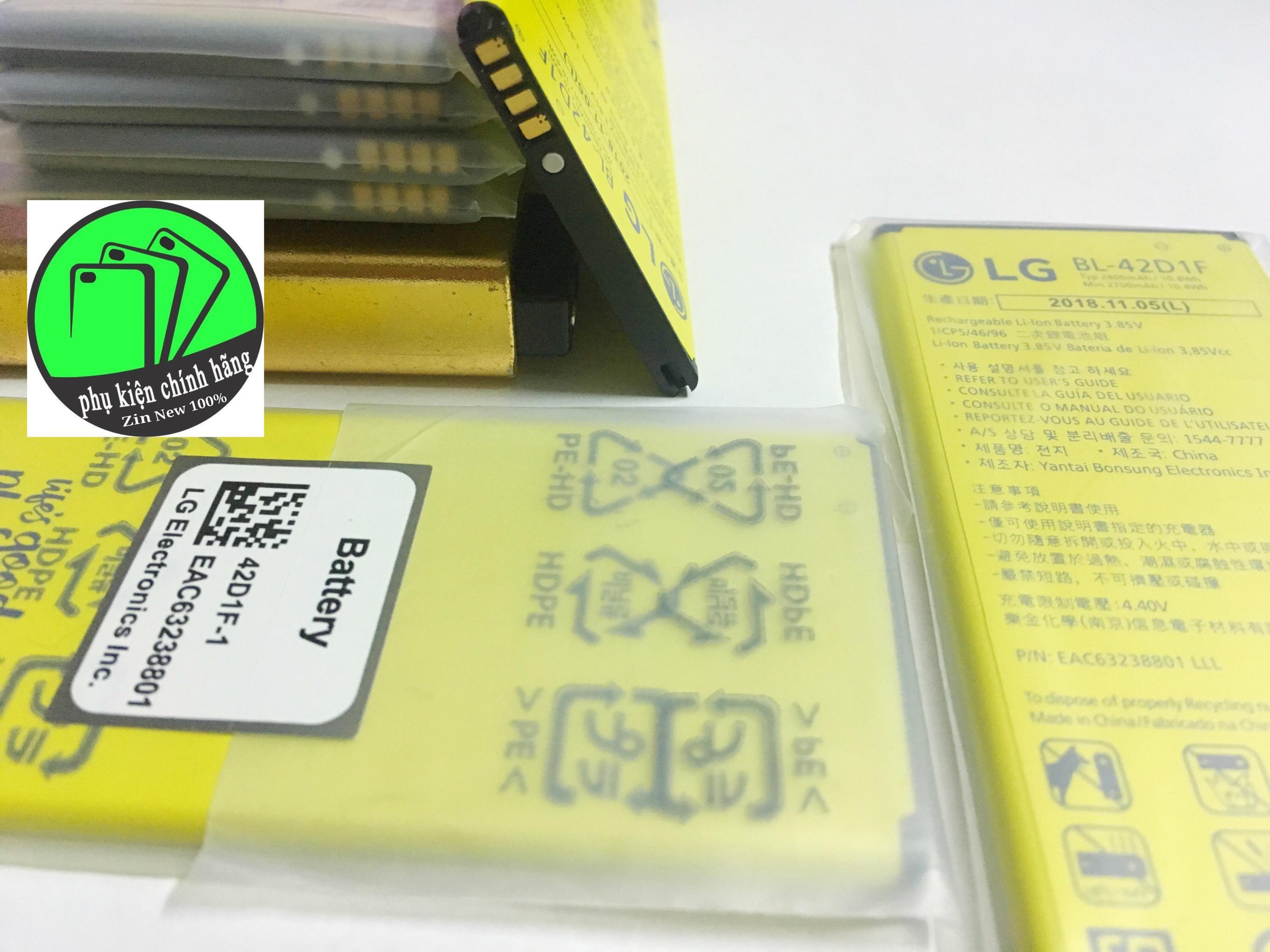Pin LG G5 (BL-42D1F) 2800mAh  -Chuẩn Nguyên Seal -BH 24 tháng