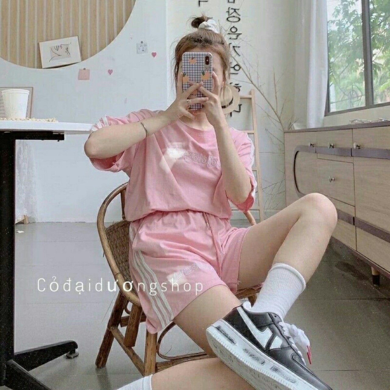 Bộ đùi thêu ngực ba sọc KA12