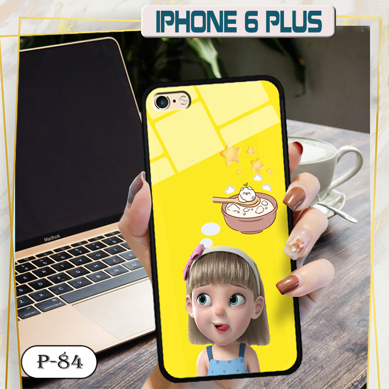 Ốp kính 3D cute IPHONE 6 PLUS