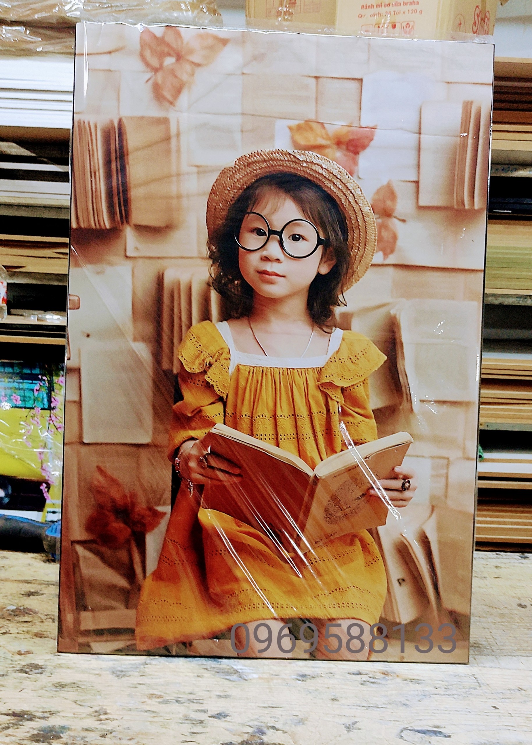 Ảnh ép gỗ kích thước 50x70cm