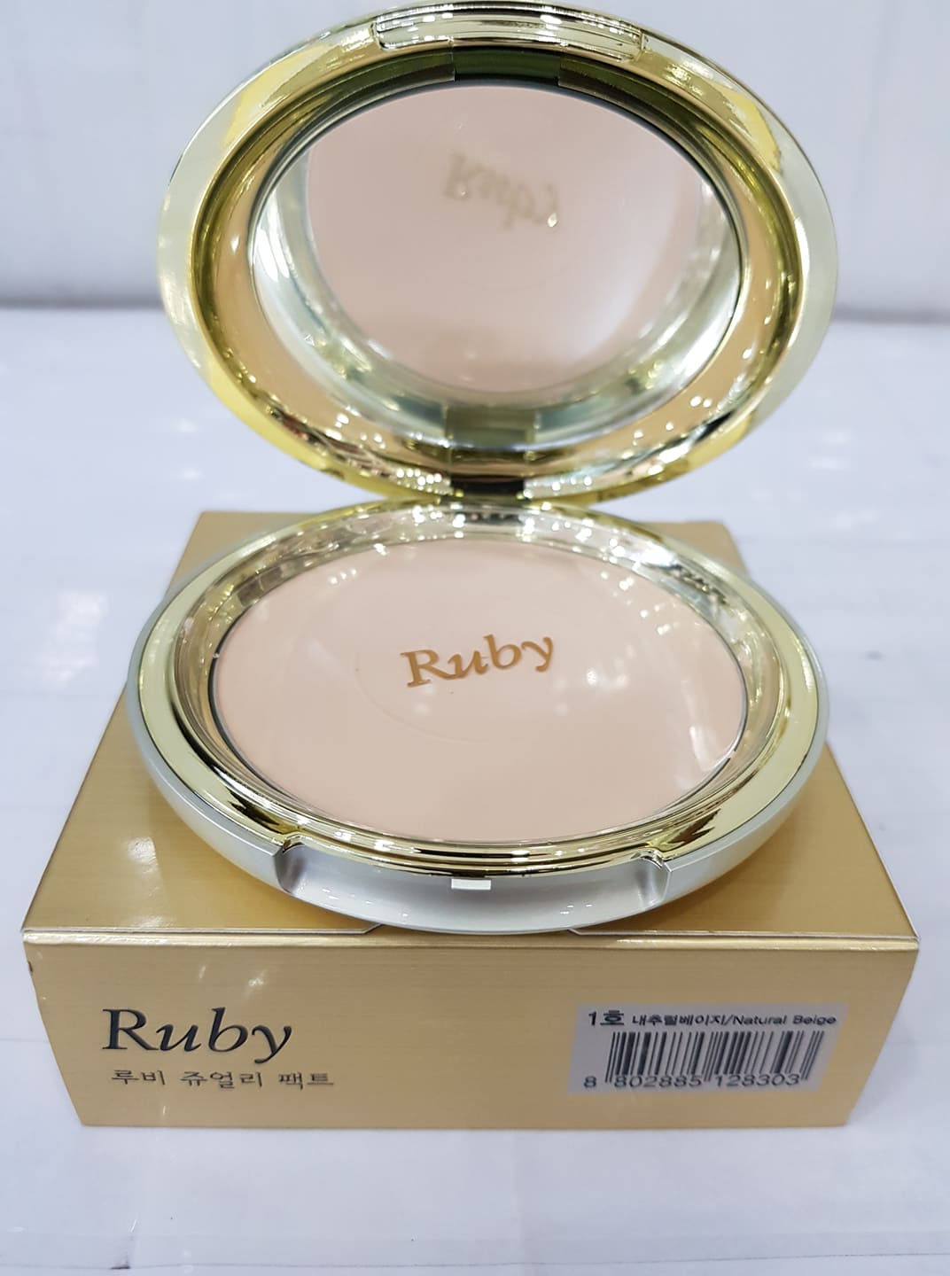 Phấn Phủ Kiềm Dầu Siêu Mịn RUBY Jewelry Pact 22g Hàn Quốc