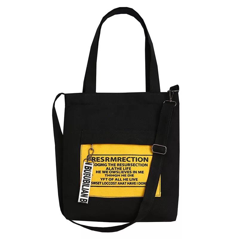 Túi tote canvas đeo vai, đeo chéo thời trang Hàn Quốc -TT16 - RESECTION- The Hills