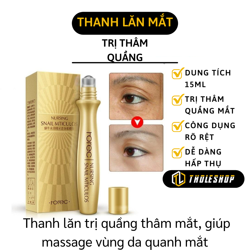 Thanh lăn giúp giảm quầng thâm mắt tiện lợi - Thanh lăn  giảm quầng thâm mắt, cung cấp độ ẩm và làm làn da trắng sáng hơn - Serum trị thâm mắt