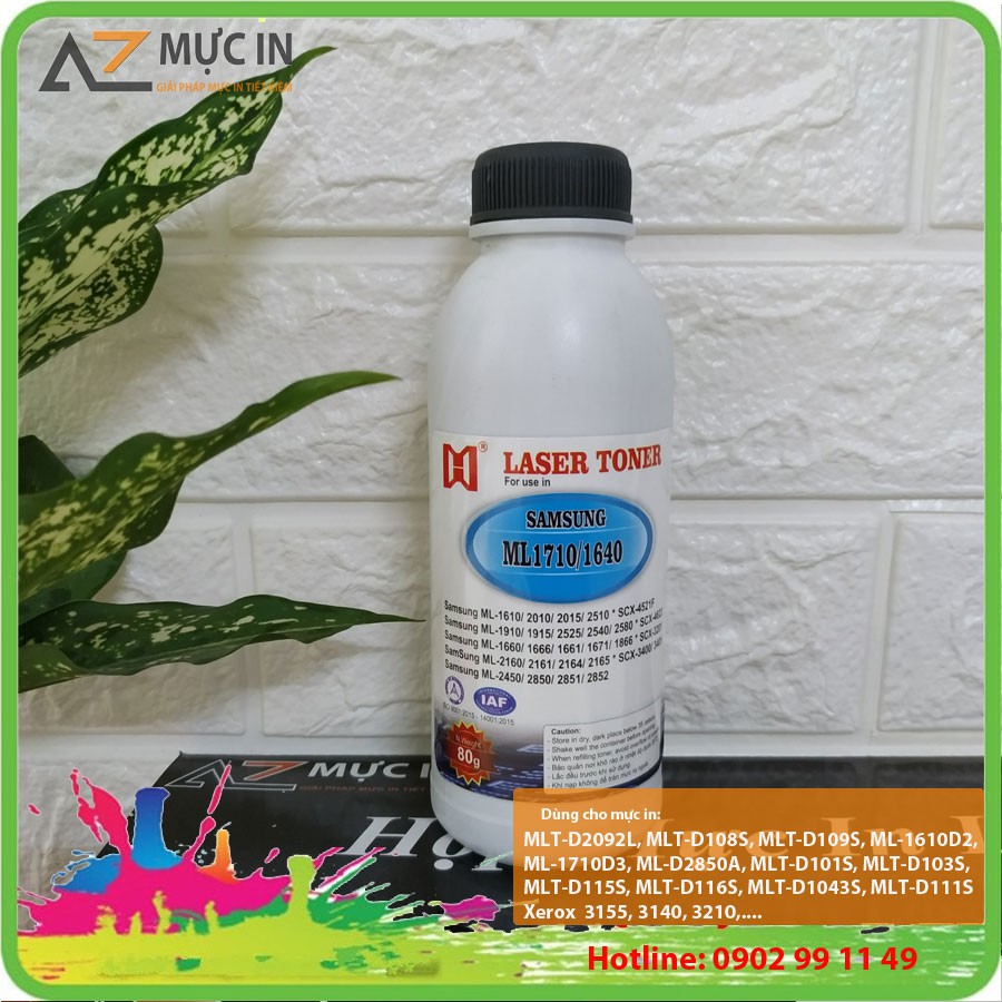 Mực nạp, Mực đổ Samsung, Xerox đậm đẹp, trọng lượng 80g