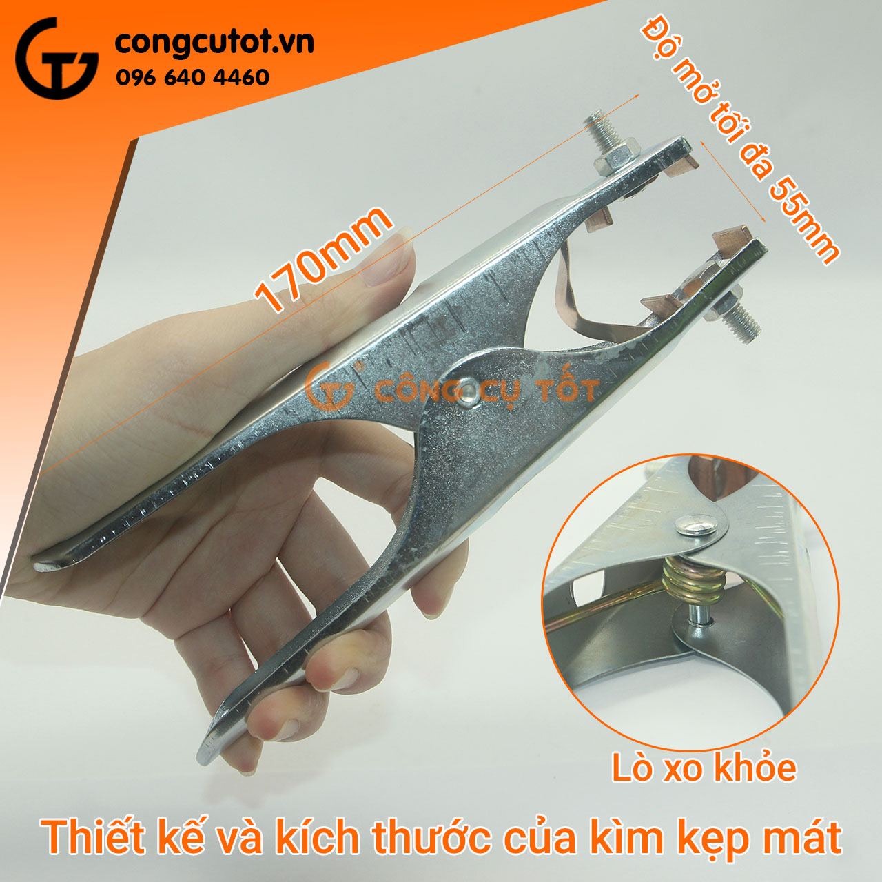 Kìm kẹp mát máy hàn 300A
