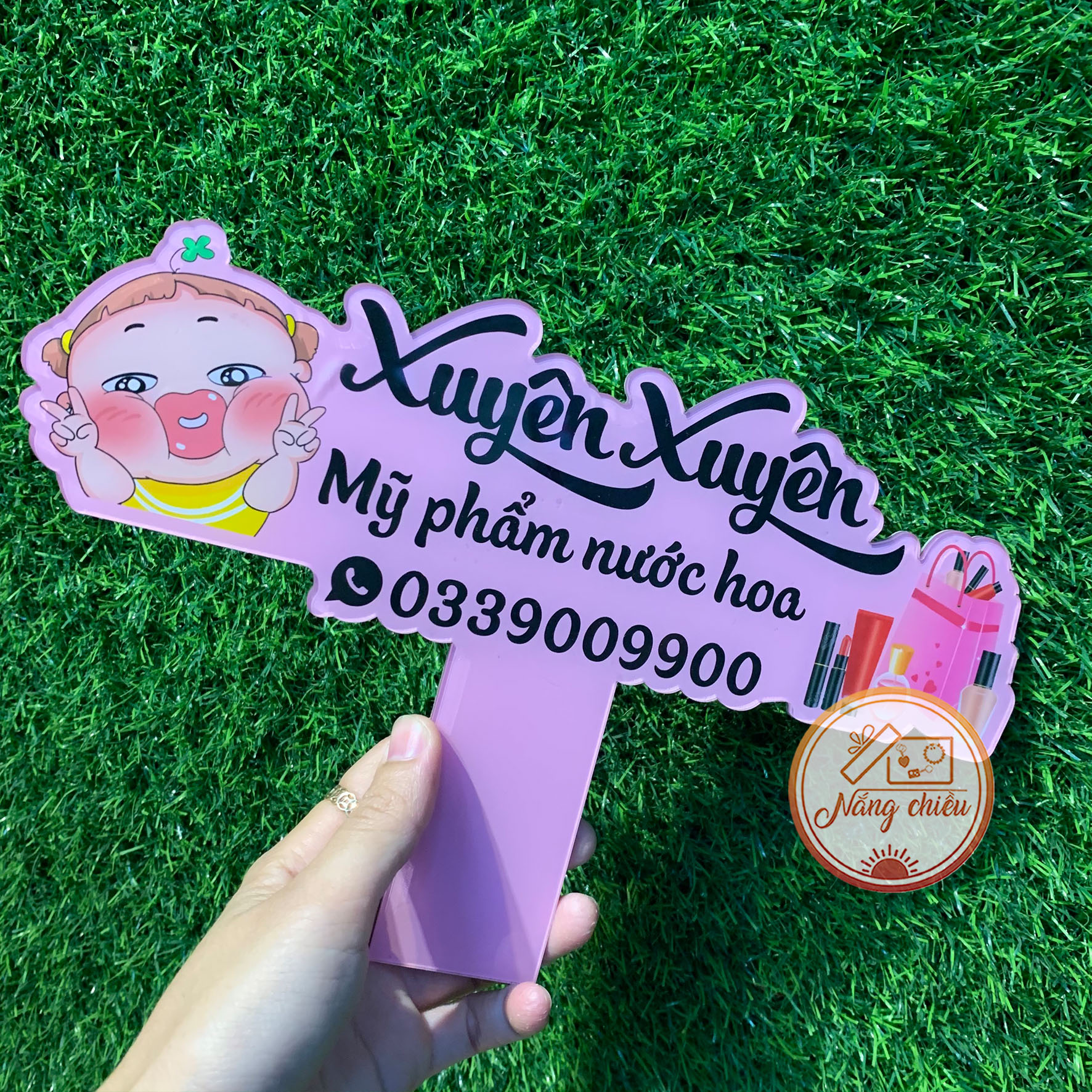 Hastag dành cho shop bán mỹ phẩm_ Bảng hiệu shop cho hệ thống bán hàng online_ bảng hiệu xinh giá rẻ