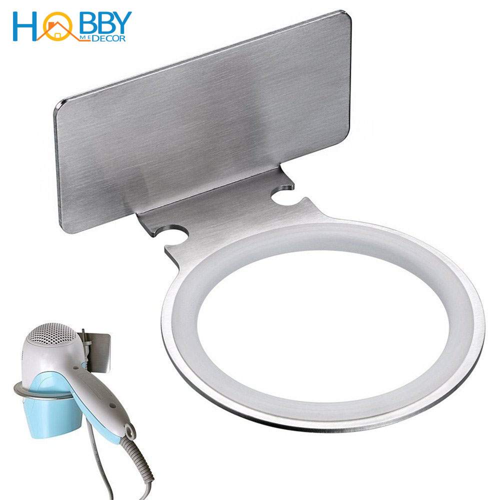 Giá treo máy sấy tóc Inox 304 dán tường Hobby home decor MS2