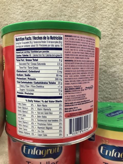 Sữa Enfagrow todder next step 680g (nắp xanh vị vani)