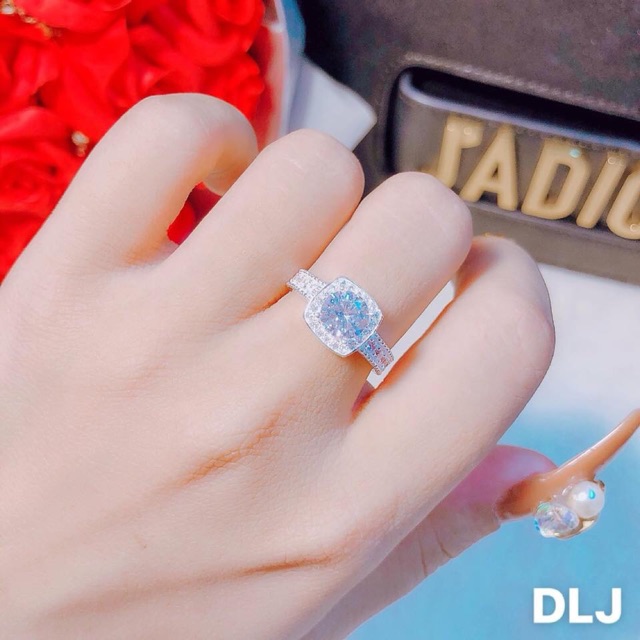 NHẪN BẠC TA MẶT VUÔNG SANG CHẢNH CAM KẾT BẠC CHUẨN TNJ  - TRANG SỨC BẠC TNJ CAM KẾT HÀNG CHUẨN ẢNH, CHẤT LƯỢNG TỐT, PHỤC VỤ TẬN TÌNH, CHU ĐÁO