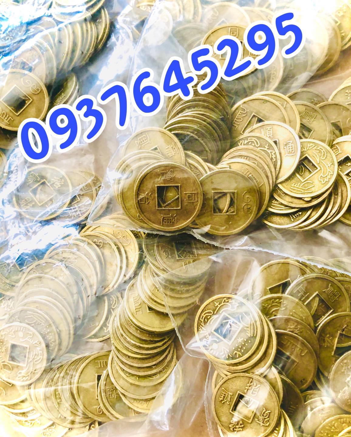 Combo 100 đồng xu phong thủy nhỏ