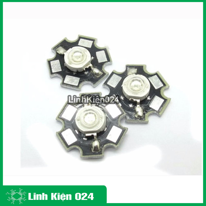 Bộ 3 led công suất siêu sáng sáng trắng ( tặng 3 đế tản nhiệt - chưa hàn )