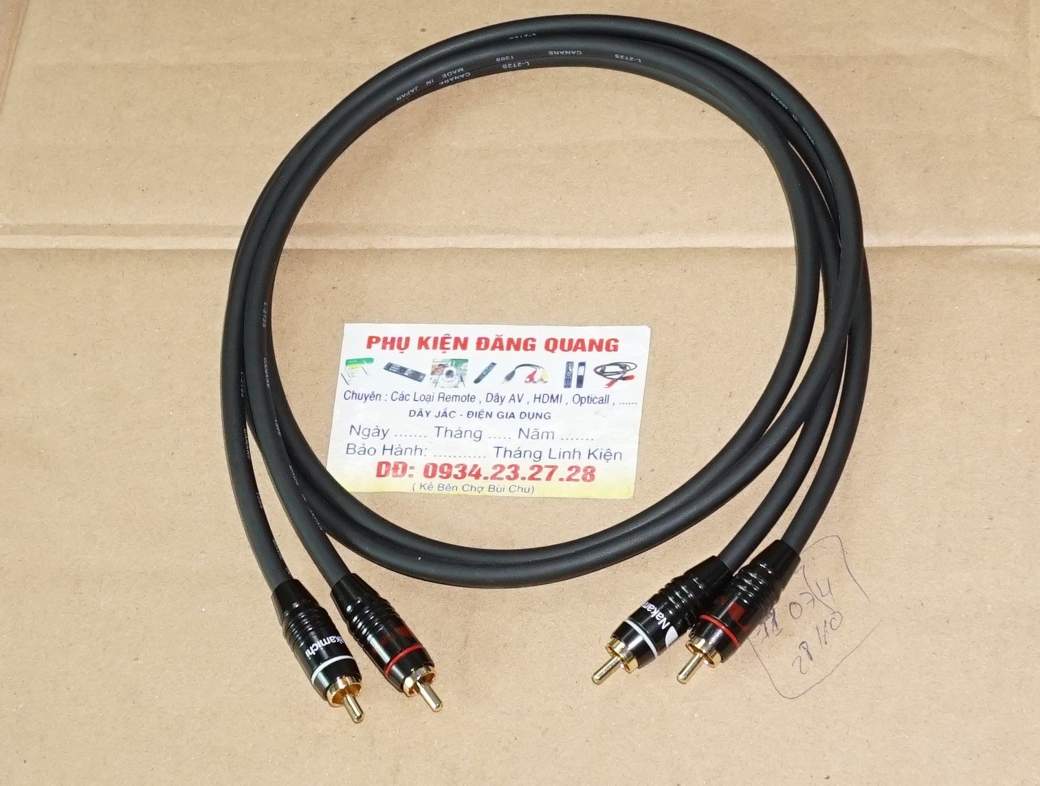combo dây av nhật 1 cặp 0.5m , 1 cặp 1m , dây canare nhật