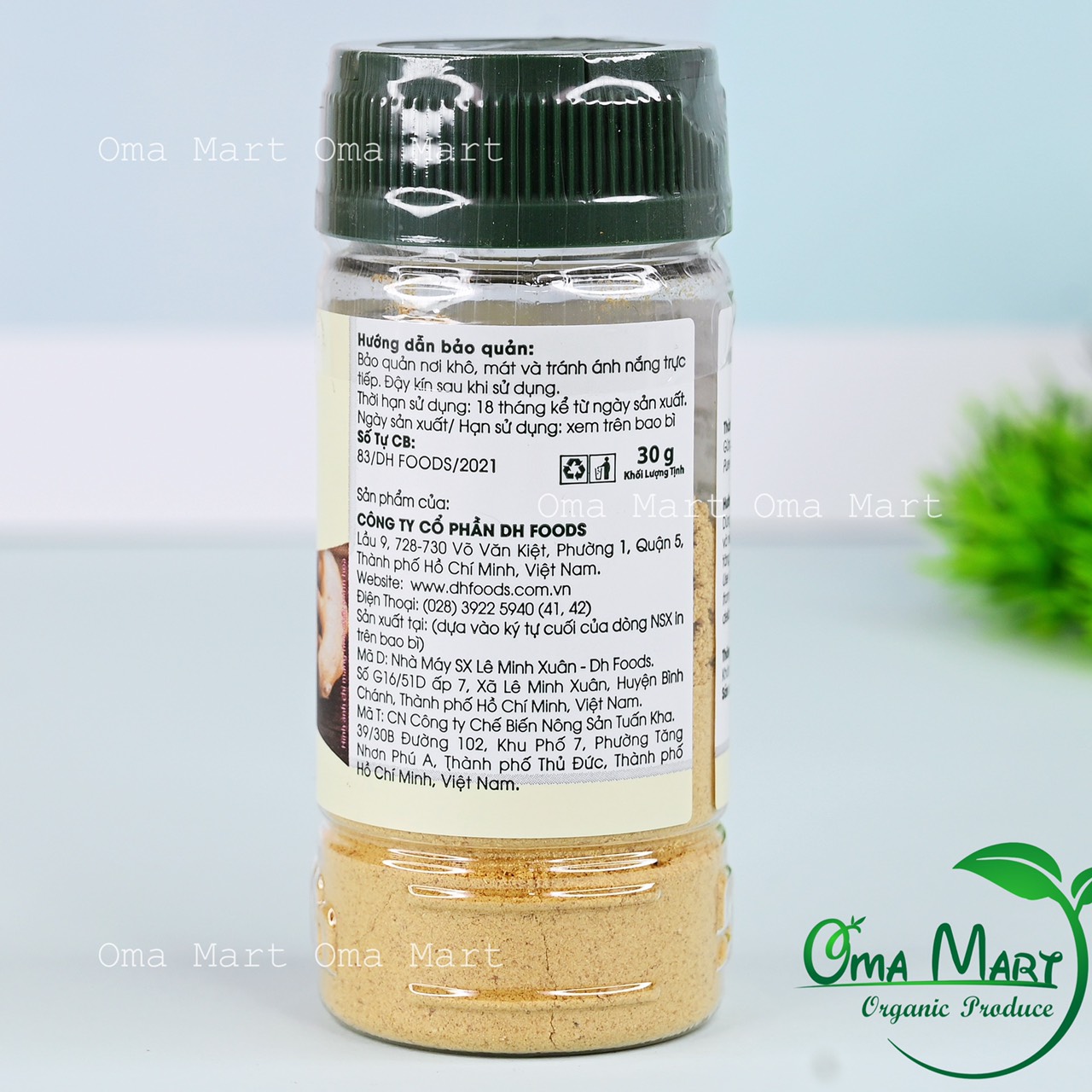 Gừng bột nguyên chất Dh Foods 30g