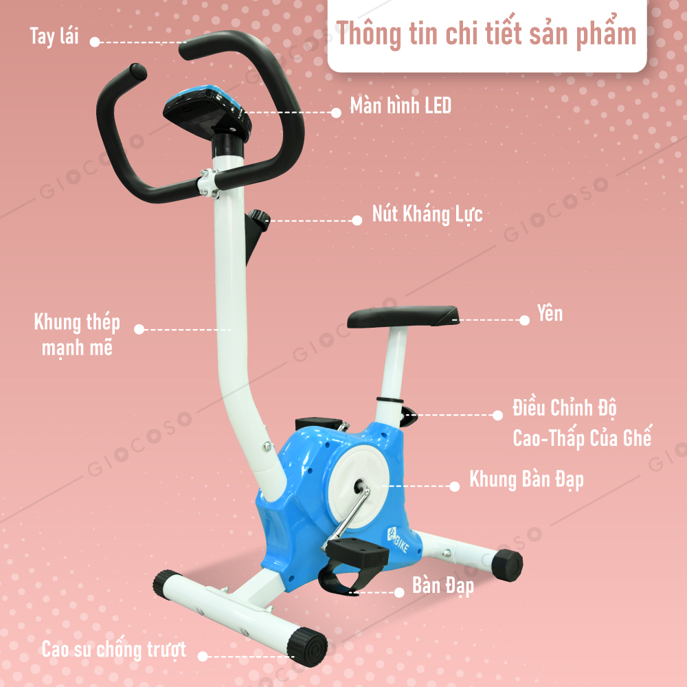 ( ĐỦ LOẠI ) (ẢNH THẬT & VIDEO)B&G Xe đạp tập thể dục tại nhà  EXERCISE BIKE , có đồng hồ hiển thị thông số