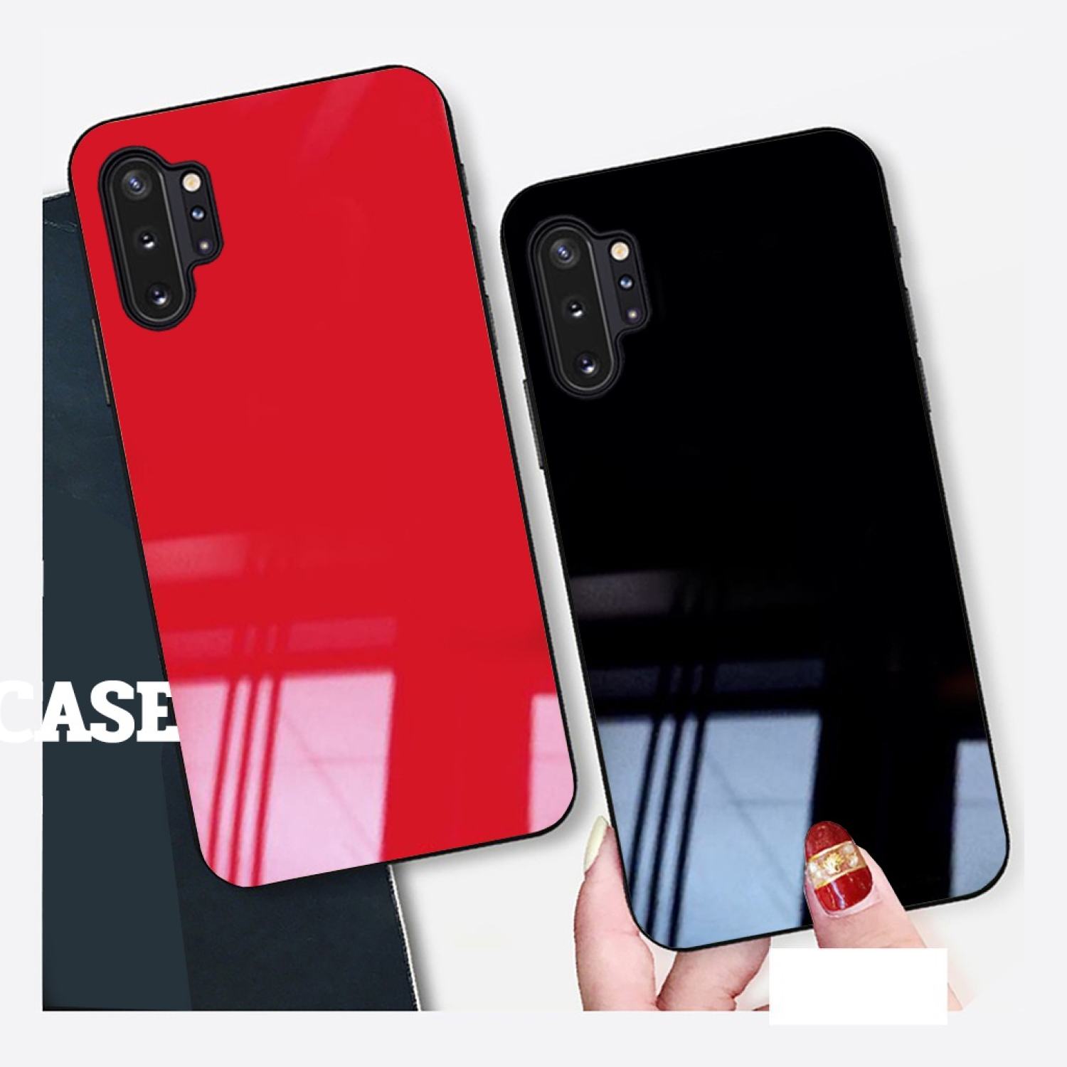 Ốp Lưng Samsung Note 10, Note 10 Plus, Note 10 Lite Mặt kính gương sáng bóng cao cấp