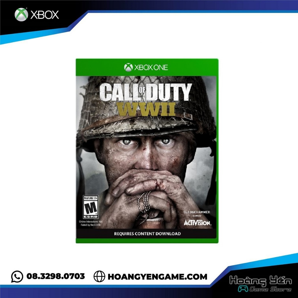 Đĩa game call of duty wwii xbox