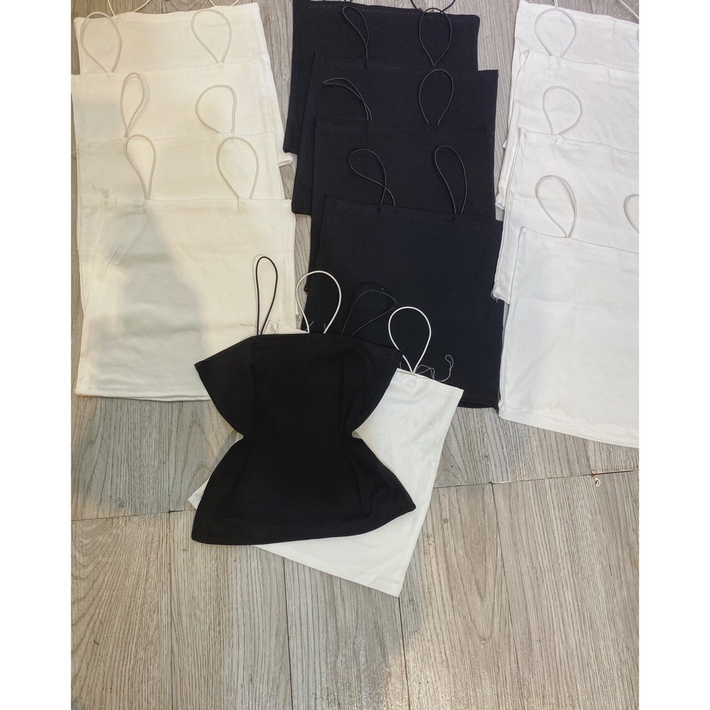 Áo 2 dây sợi bún, mềm, mát, CHẤT COTTON