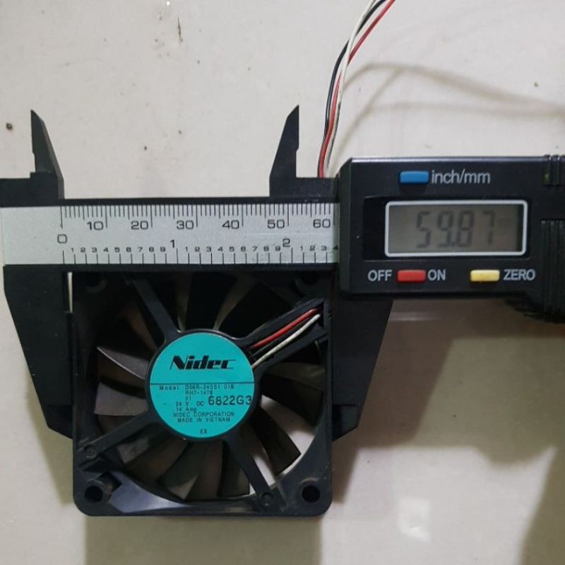 Quạt tản nhiệt 24v 6x6cm