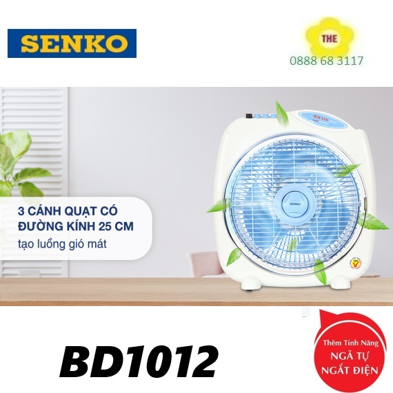 [HCM]Quạt bàn đảo 3 tấc Senko BD1012 - BD860 (MÃ MỚI = BD1012 )