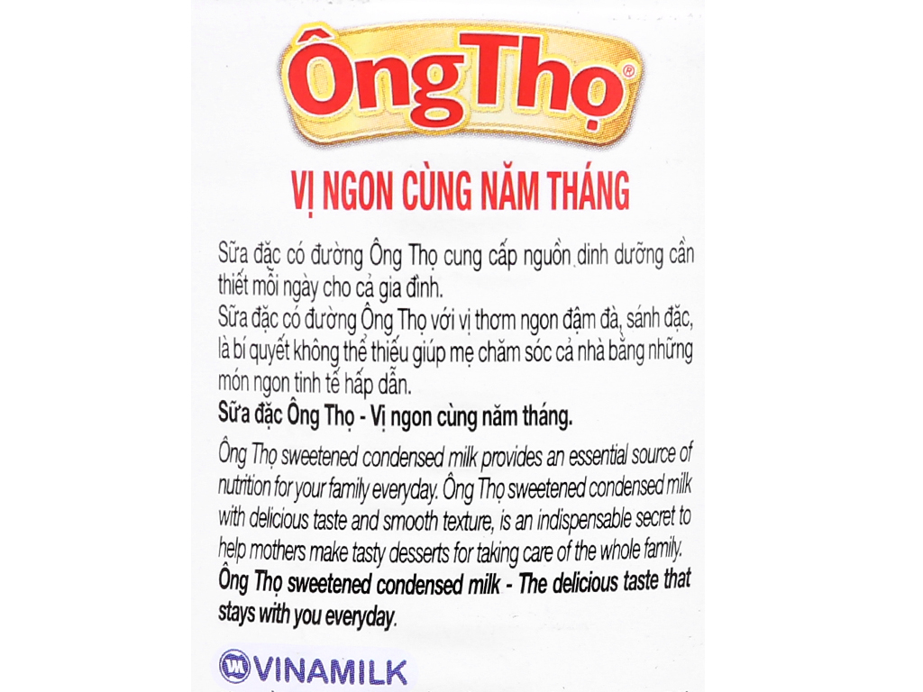 Sữa đặc có đường Ông Thọ dạng lon 380g