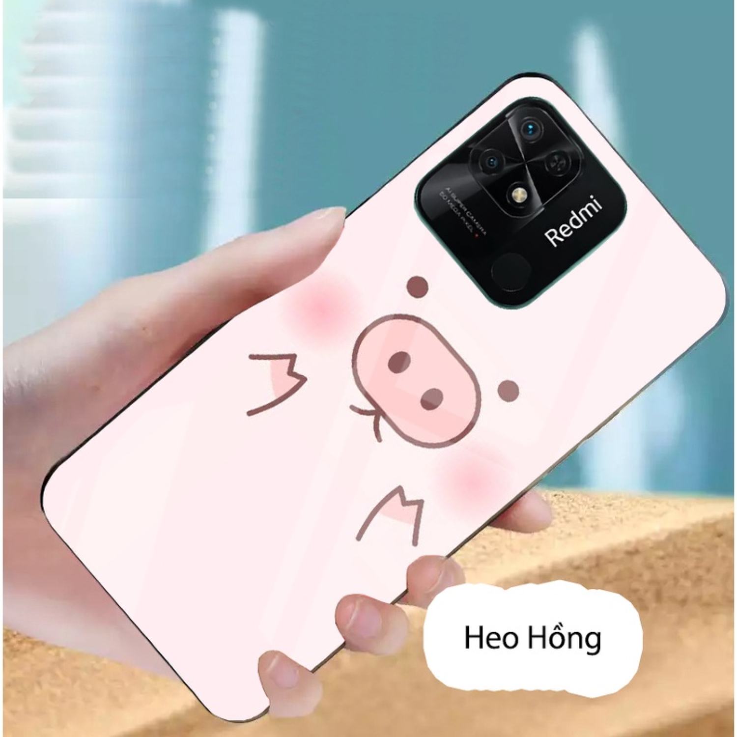 Ốp Lưng REDMI 10C mặt kính gương bóng