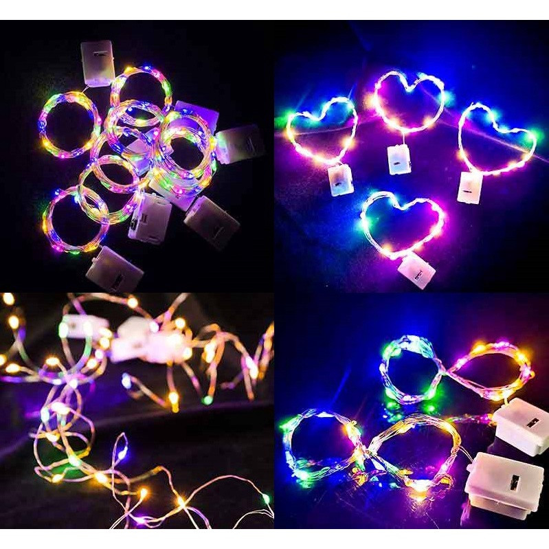 Dây Đèn Trang Trí Noel Và Tết (1M-2M/ 1 Dây)- Dùng pin