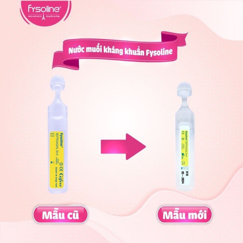 Fysoline - Nước muối sinh lý Pháp - Vệ sinh mắt, mũi, miệng cho bé