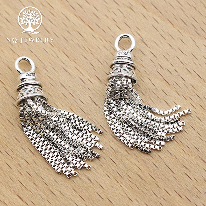 [HCM]Charm bạc chuông tua rua treo - NQ Jewelry