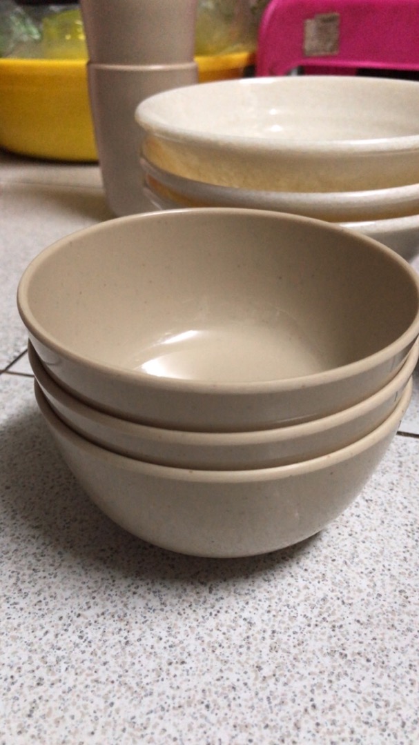 Chén(bát) đựng cơm,nước chấm nhựa Melamine màu Nâu nhiều Size