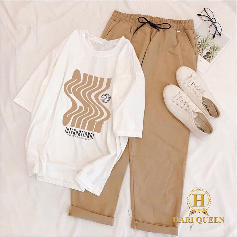 Sét áo Chill làn sóng + quần kaki HARI0420