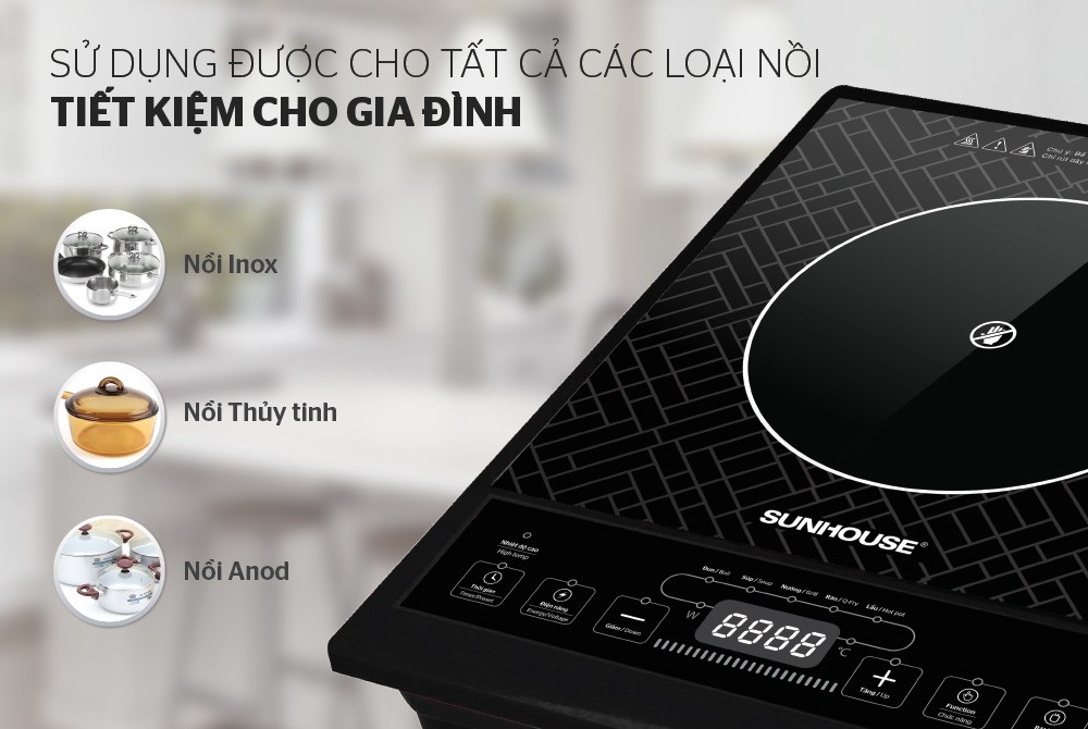 Bếp hồng ngoại cơ sunhouse shd6011