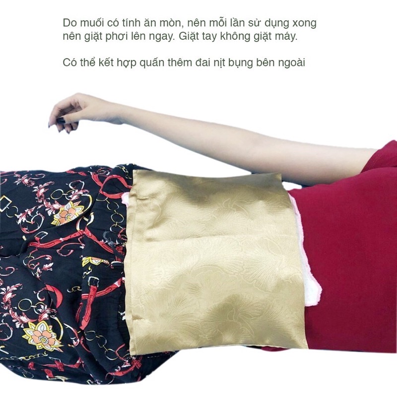 Túi đựng muối chườm bụng Cỏ Lành