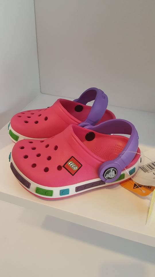 Sục nhựa Lego Crocs trẻ em (màu hồng)