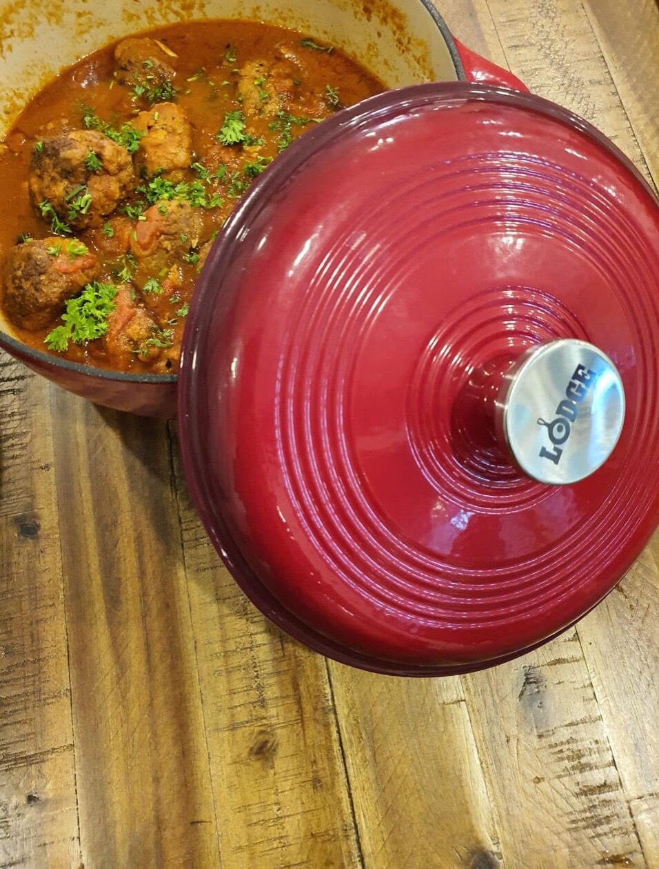 Lodge - Ceramic dutch oven - Red - 1.5L